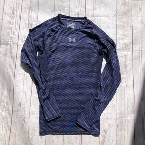 Under Armour Blue/black Compression shirt sz sm